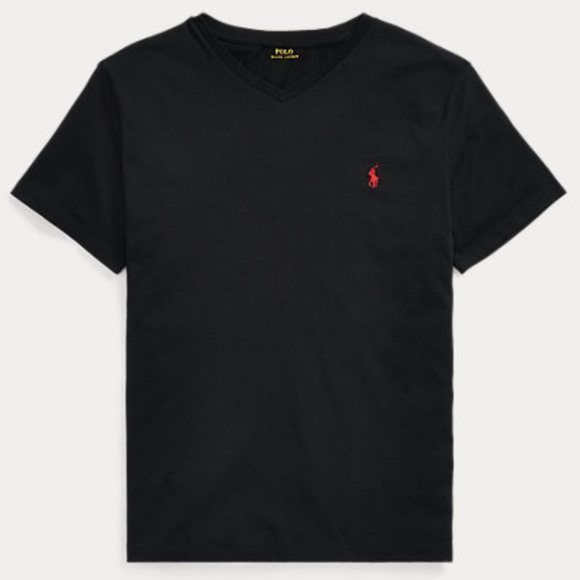 Ralph Lauren - Big & Tall Cotton V-Neck - Picture 10 of 10